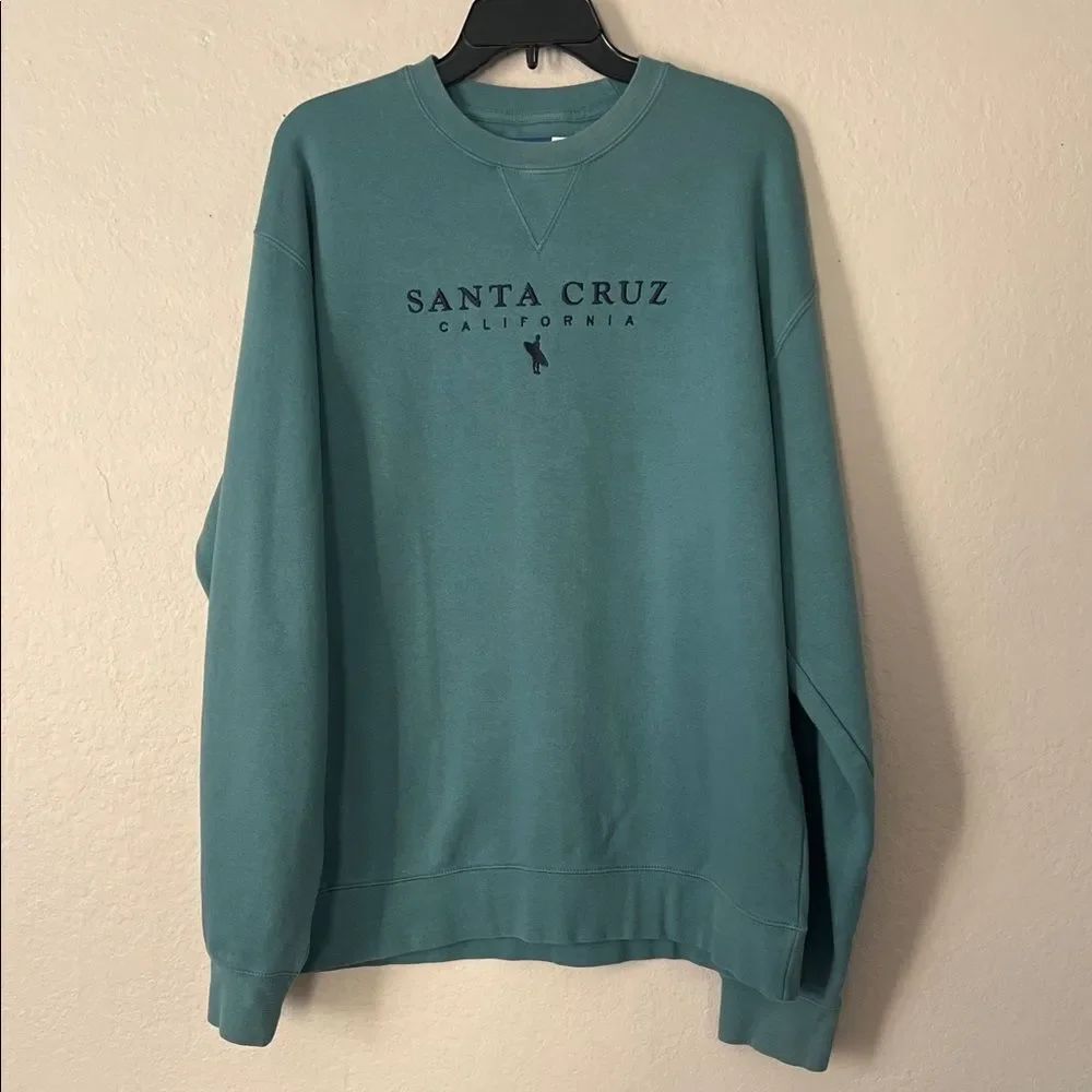 Like New! Big Cotton Crewneck Sweatshirt Teal in Size XL